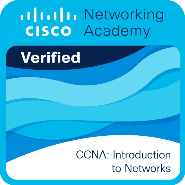 Odznaka Cisco za moduł CCNA Introduction to Networks (ITN)